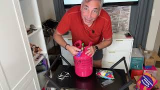 Helium Tank with Balloons Review \u0026 Unboxing    4K