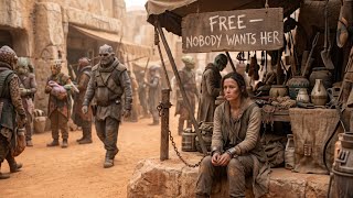 At the Corner of the Alien Market, a Chained Woman Sat Beneath a Sign: “Free — Nobody Wants Her”