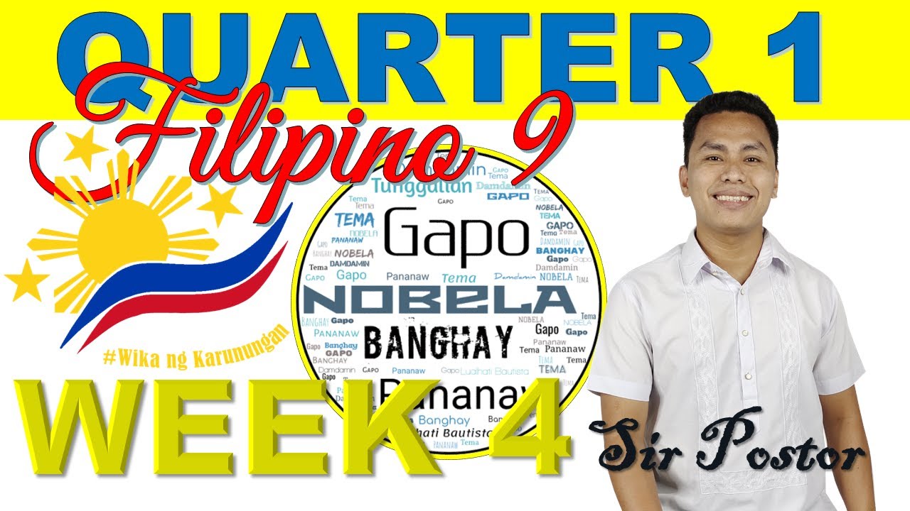 Quarter 1 | Filipino 9 – Week 4 | Nobela - YouTube