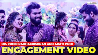 പൊടി കൊച്ചിനെ നെഞ്ചോട് ചേർത്ത് റോബിൻ... Dr. Robin Radhakrishnan and Arati Podi Engagement Video