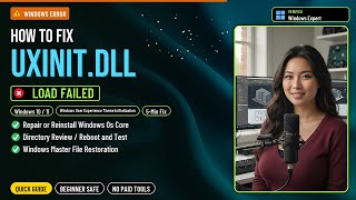 Fix uxinit.dll Update Error!