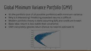 4.14. Global Minimum Variance GMV Portfolio