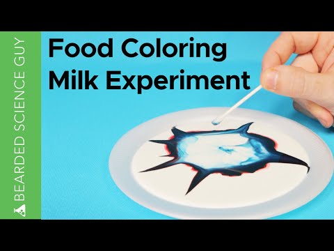 What happened as you drop the liquid soap in milk?