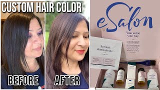 eSALON REVIEW | DYEING MY HAIR WITH eSALON CUSTOM HAIR COLOR