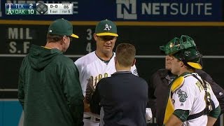 TEX@OAK: Manaea exits with strained left forearm