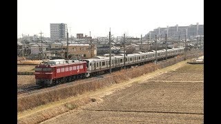 【配給輸送】 EF81-141+横須賀線E217系7両 白岡～新白岡通過