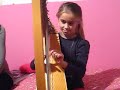 ilaria plays harp