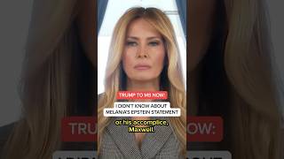Trump to MS NOW: I didn't know about Melania's Epstein statement