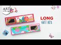 How to make an Long paper gift box | DIY gift box | Art and Craft video by @VENTUNOART #papercraft