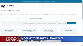 State of Colorado's website down after cyber attack
