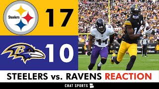 Steelers INSTANT Reaction & News After 17-10 Win vs. Ravens - Pickett To Pickens For The Win!