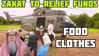 Zakat to charity organizations to provide clothes, food for calamity stricken people Assim al hakeem