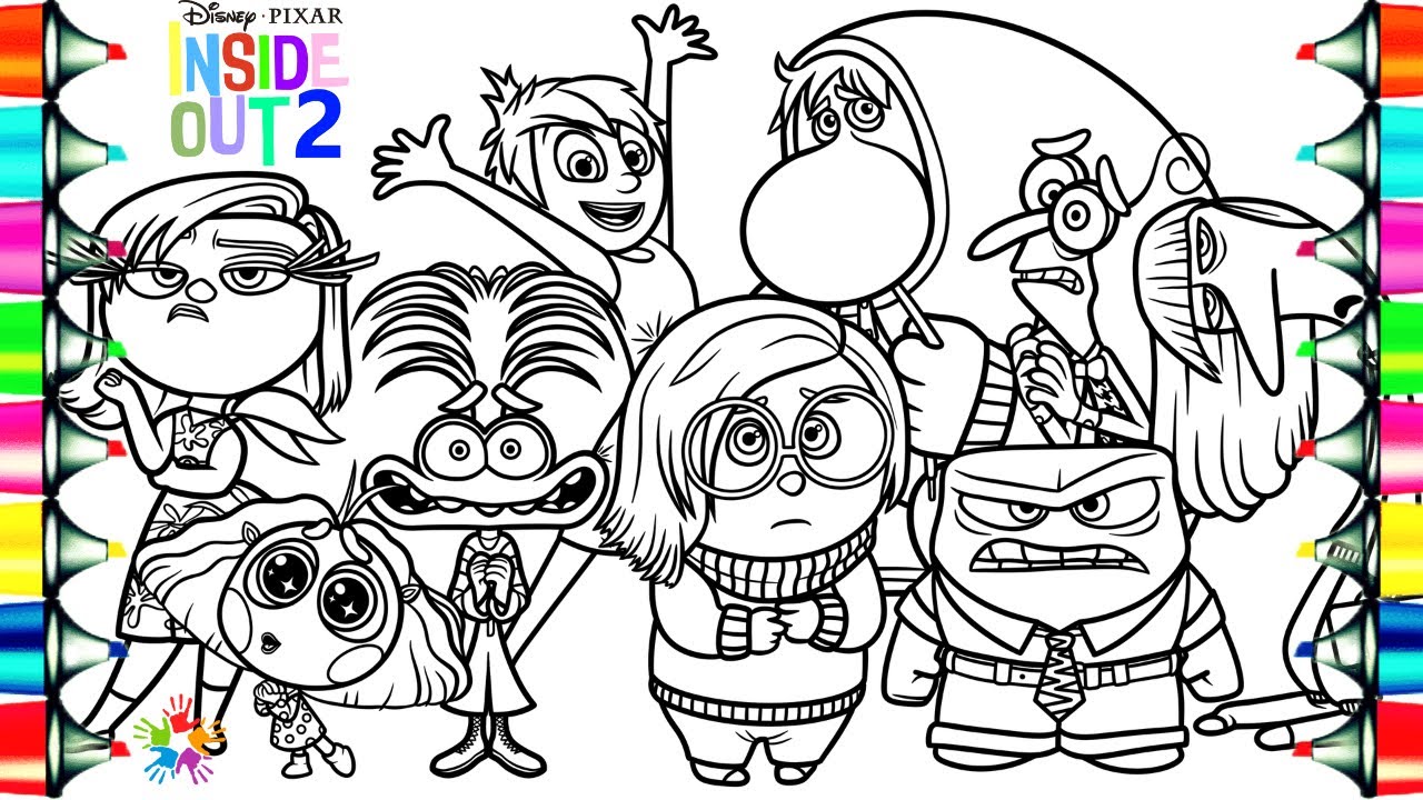 Inside Out Joy Coloring Pages 2025