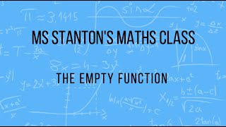 The Empty Function