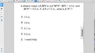 Geometry Transformations Dilations Q88