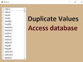 Programming VB.net How to get duplicate values from access database and display it in checkedlistbox