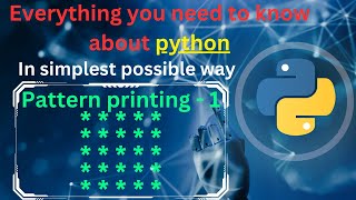 Pattern printing 1 | square pattern | pattern printing in python | python full course complete
