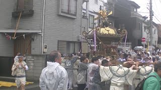 令和５年　荏原神社　例大祭　天王祭　土曜日朝の鎮守橋付近