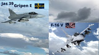 F 16 V vs Jas 39 Gripen E Comparison