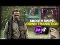 How To Make Best Smooth Swipe Down Transition Tutorial ; After Effects