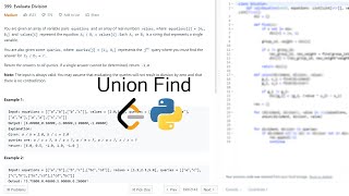 Leetcode 399 - Evaluate Division (Union Find)