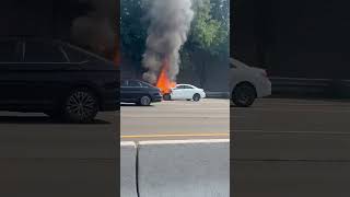 What’s #mercedess #mercedesbenz #pos #germany #germancars what’s going on? #fire #flames #uff