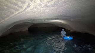 Going Into A Low Airspace River Cave In A Thunderstorm