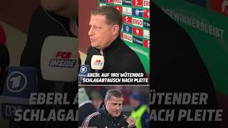 Max Eberl ist nach dem Pokal-Aus der Bayern angefressen 🤬 #shorts