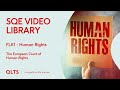 SQE Video Library – Human Rights - The European Court of Human Rights