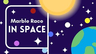Marble Race in Space - Algodoo Marble Race