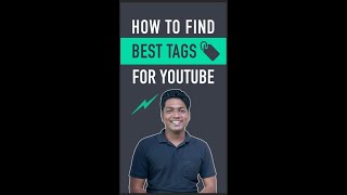 How to Find Best Tags for YouTube Videos #shorts