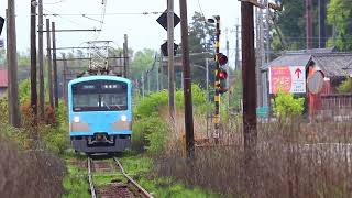 【完全フリー素材】近江鉄道300形302F 水口城南→貴生川