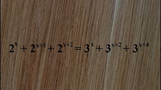 A Beautiful Exponential Equation Problem #LoveMath #Math