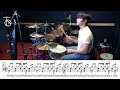 jungkook 정국 seven feat. latto drum cover drum sheet score tutorial.lesson