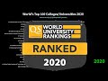 Higher Education: World's Top 100 Colleges/Universities 2020 Rankings