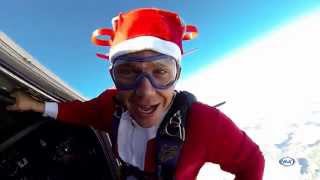 Santa Jumps Out of a Plane! (Skydive Miami) Merry Christmas!