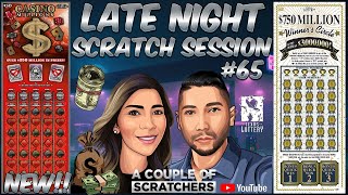 LATE NIGHT🌒 SCRATCH SESSION #65. $50 CASINO MILLIONS🎰 \u0026 $750 MIL WINNERS CIRCLE⭕! TEXAS LOTTERY