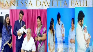 Janessa Davetta Paul  || EnoshKumar||Heaven Joy|| naming Joy Cherian garu