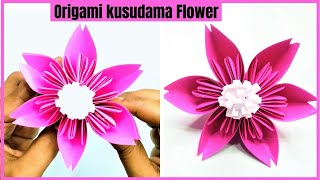 Origami kusudama flower | How to make easy origami kusudama for beginners | kusudama flower tutorial