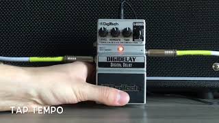 Digitech Digidelay pedal demo