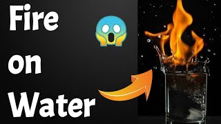 Fire🔥 on Water 😱 | Science Experiment | #science #shorts #short #magic #trick | CQZ |