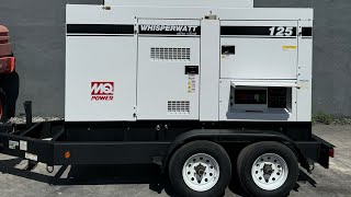 2019 Multiquip whisperwatt 125 kva diesel Generator at IronPower industries ITEM#121062