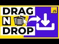 How to Drag and Drop Files with Javascript | Vanilla Javascript Drag n Drop File Input