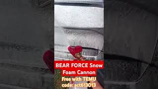 BEAR FORCE Snow Foam Cannon | Temu Finds Snow Foam Lance #shorts #temu #foamcannon