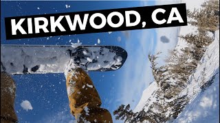 Snowboarding At Kirkwood Mountain Resort