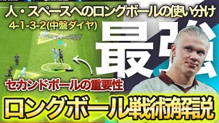 【ロングボール】繋ぐのが苦手な方必見！！ロングボール徹底解説|おすすめチームスタイル/戦術解説【eFootballアプリ2024/イーフト】