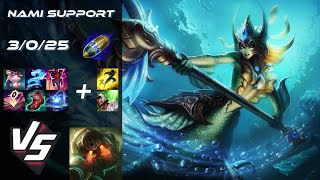 SUPPORT Nami vs Nautilus - EU Grandmaster Patch 14.10