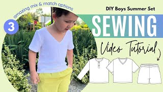 LOU - DIY Boys Lounge Set Sewing Tutorial + Sewing Pattern