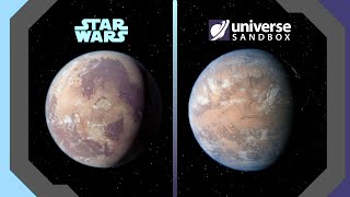 Creating Star Wars Planets In Universe Sandbox Tatooine, Yavin + More!