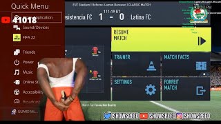 Ishowspeed puts a controller up his butt after scoring 😂